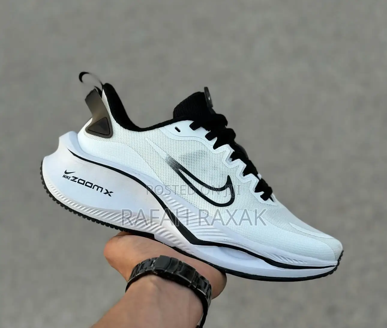 Men’S Classic White/Black Nike Air Zoom X Smiley Trainers