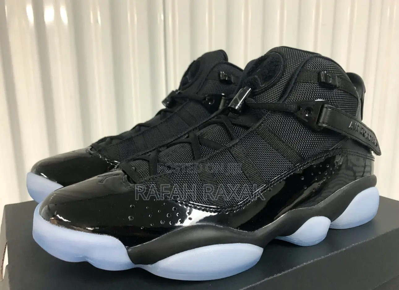 Original Men’S Air Jordan 6 Rings “Black Ice” Sneaker