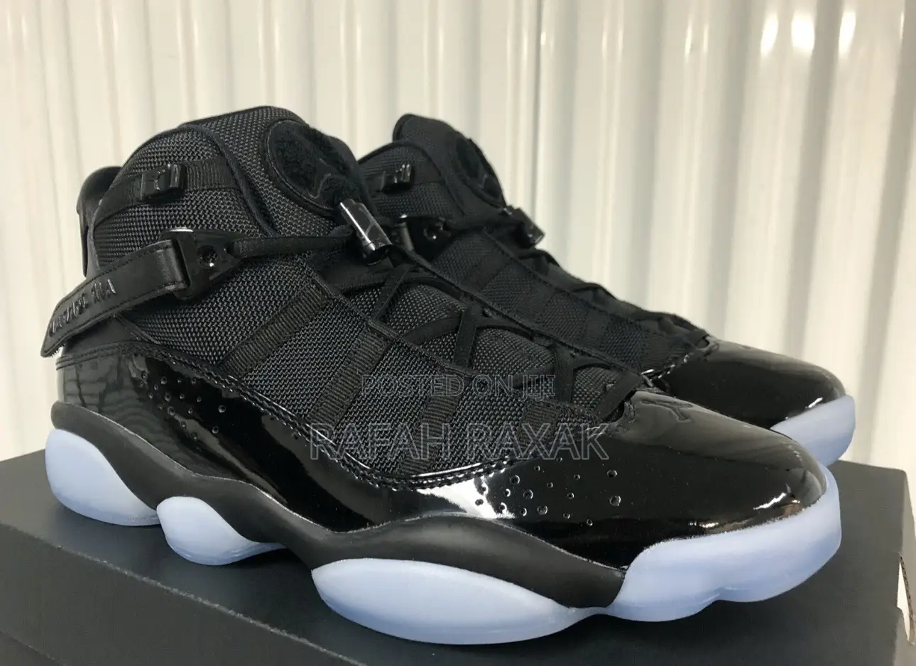 Original Men’S Air Jordan 6 Rings “Black Ice” Sneaker