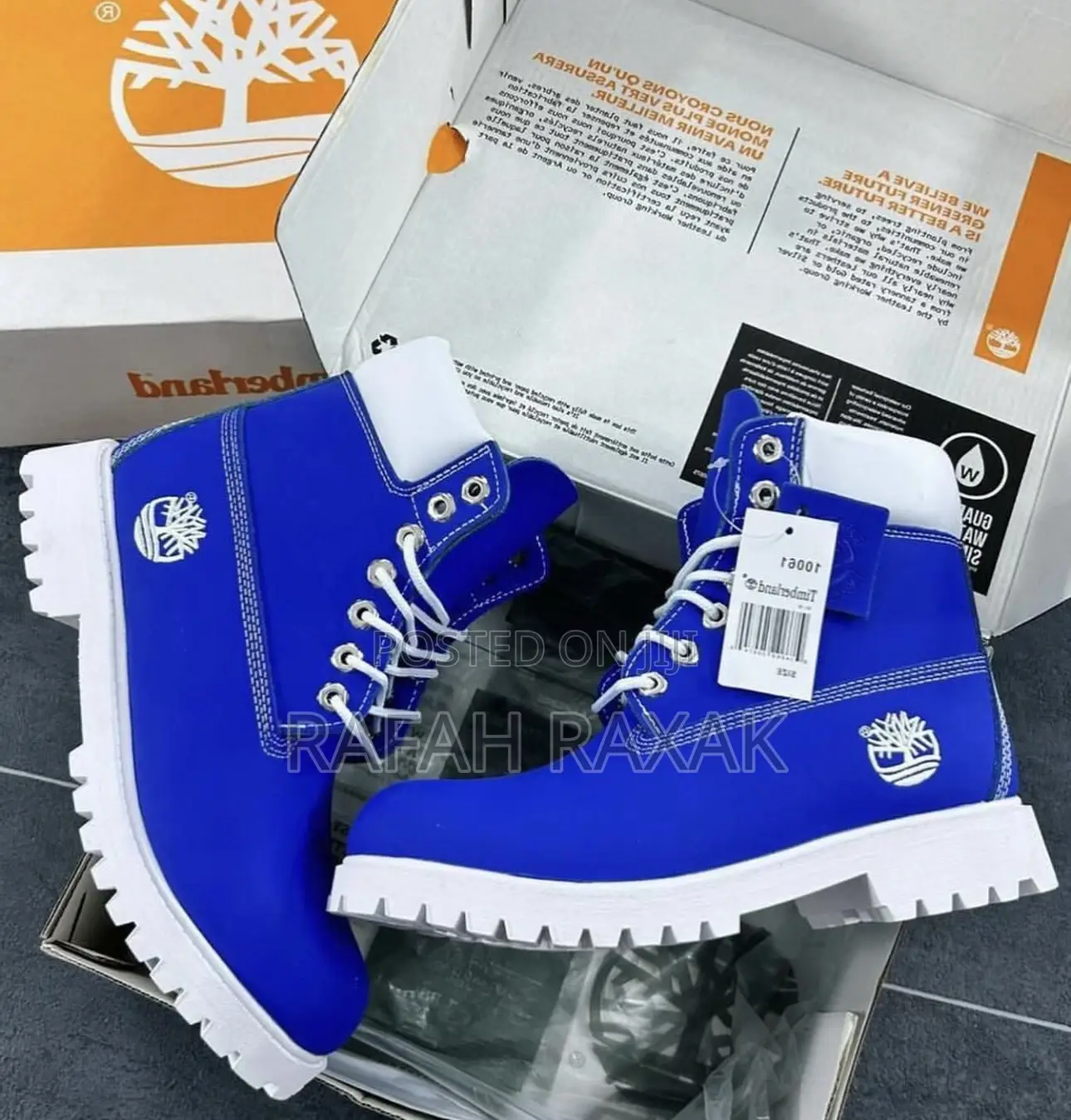 Royal Blue/White Timberland 6 Inch Waterproof Boots