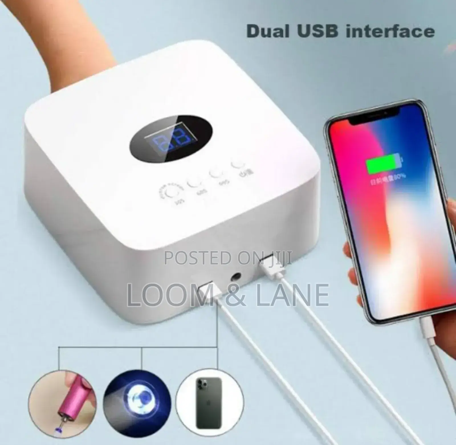 New Wireless Rechargeable Nail Lamp With Power Bank