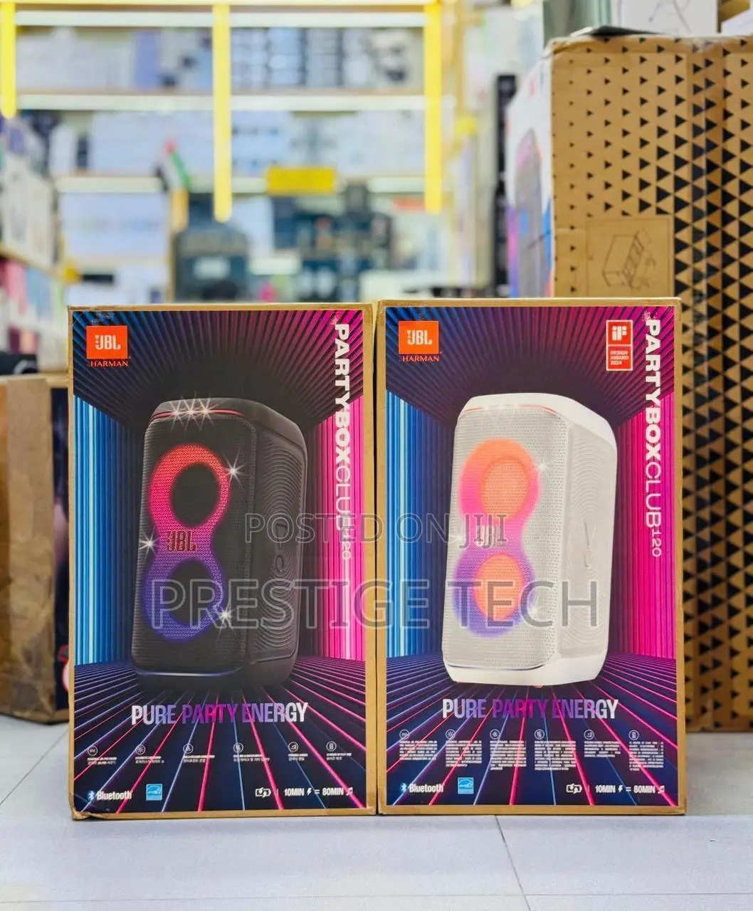 JBL Party Box Club 120 Speaker, Powerful Sound Lightshow