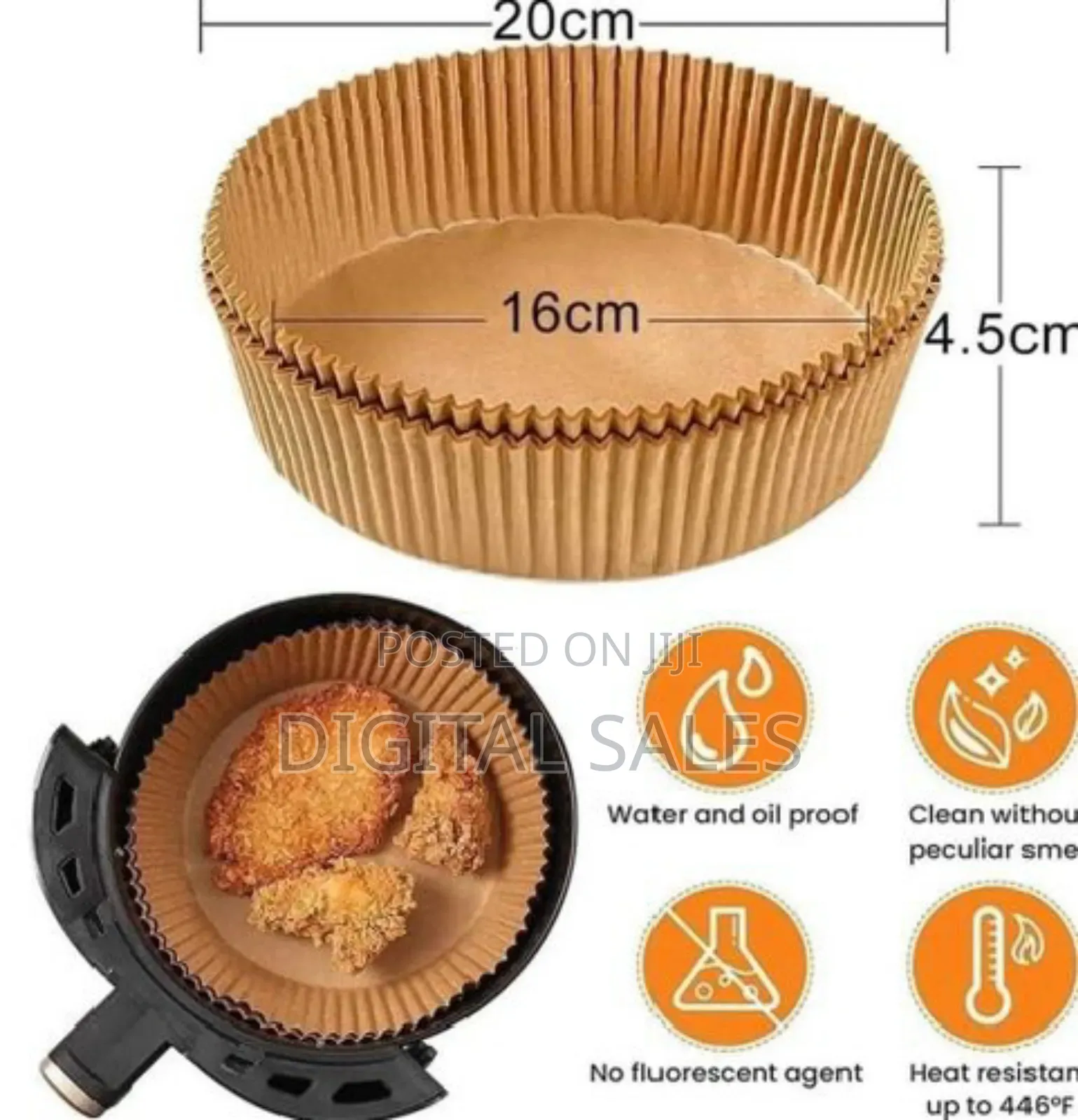 Air Fryer Parchment Paper Liners
-Round