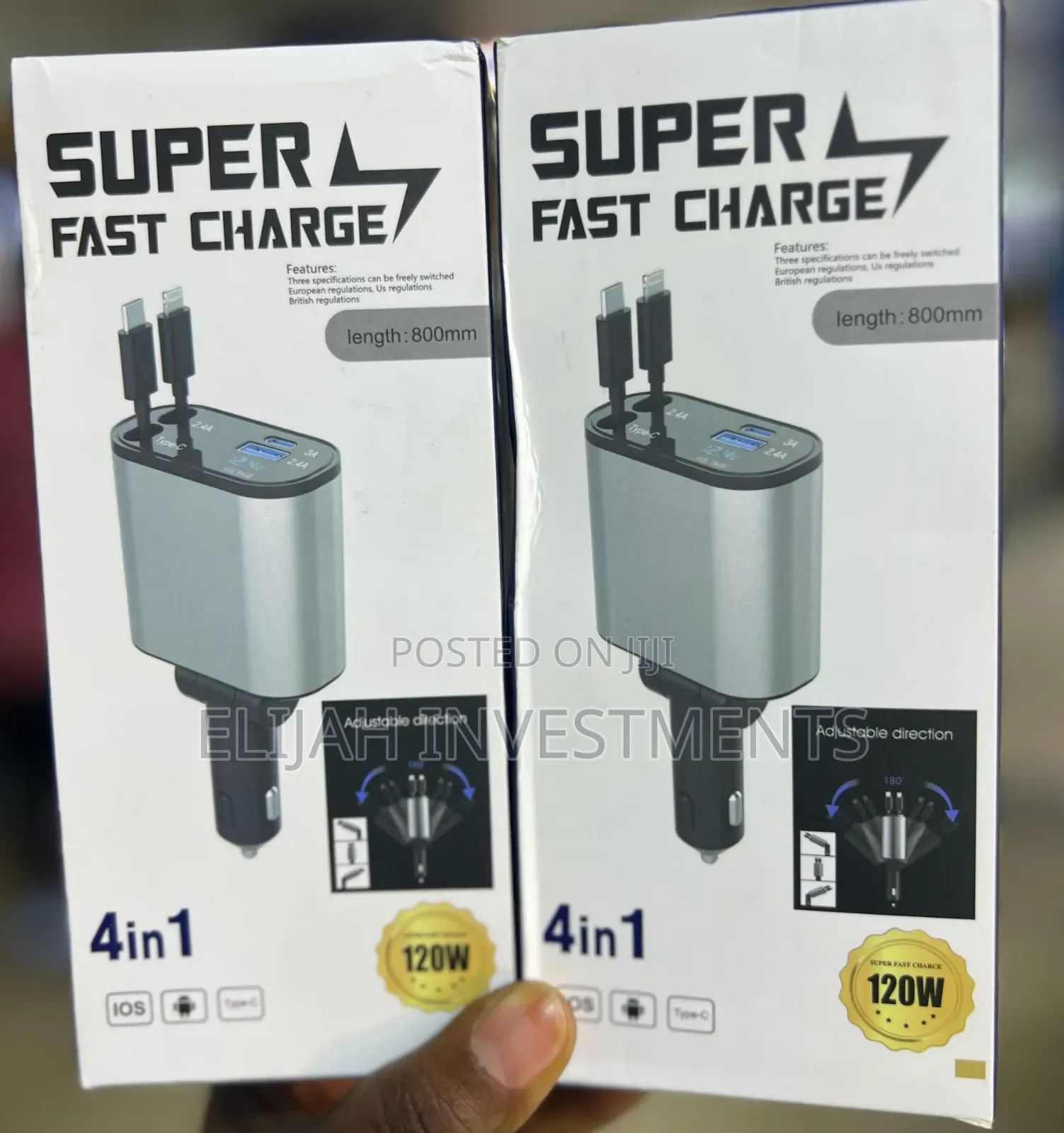 Super Fast Car Charger 120w