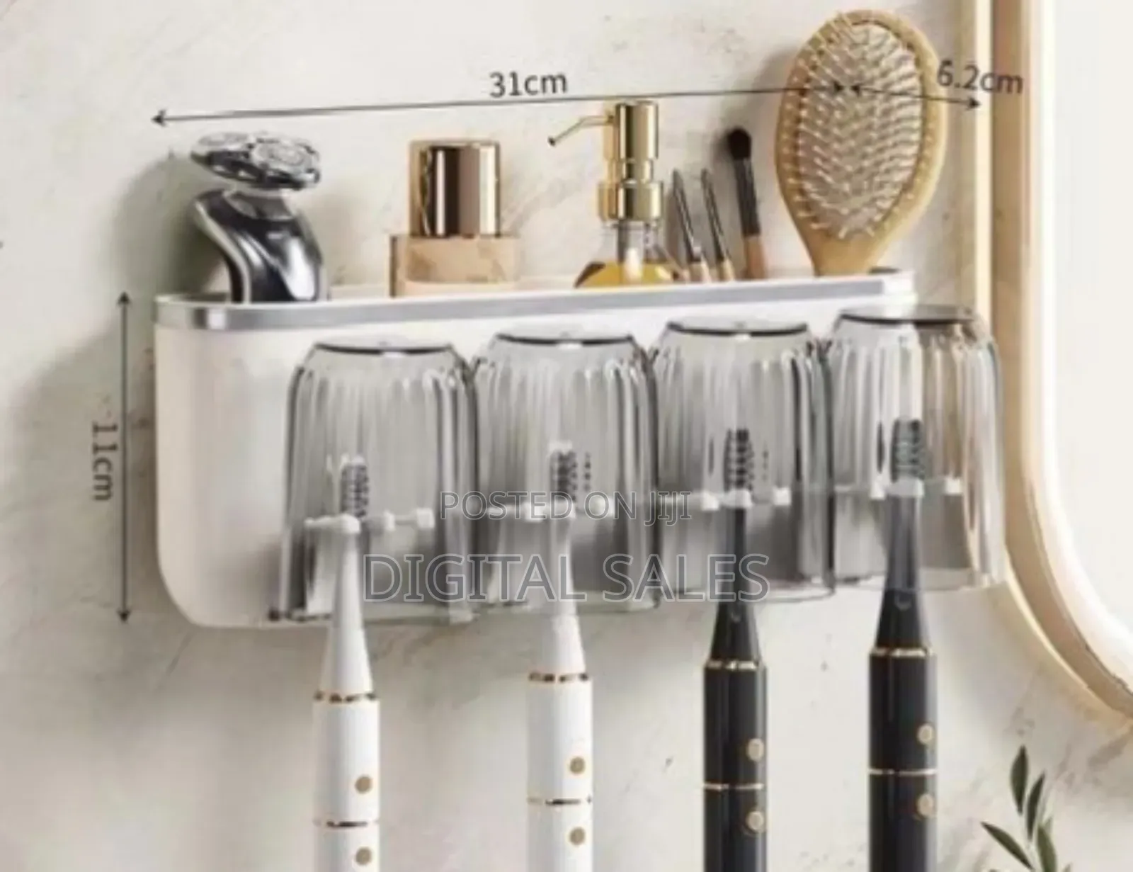 Wall Mounted Toothbrush Holder