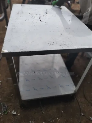 Stainless Steel Working Table With Shelve