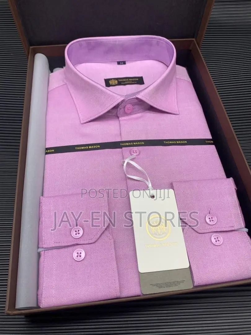 Thomas Mason Pink Long Sleeved Shirt