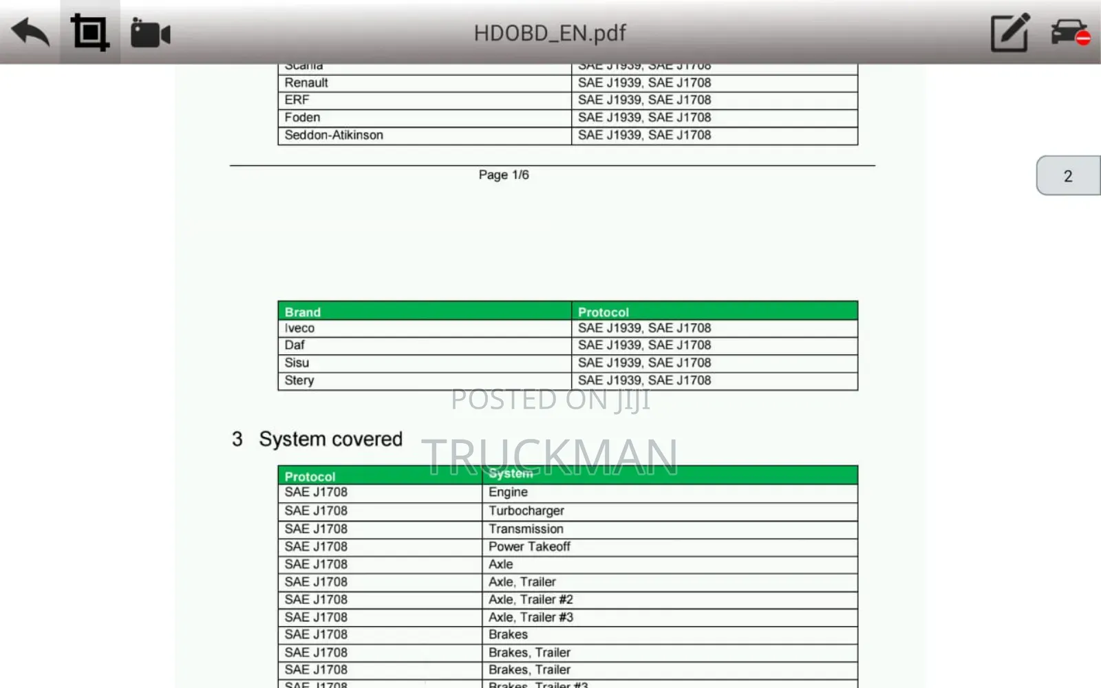 Truck and Tractor Diagnosis Uganda