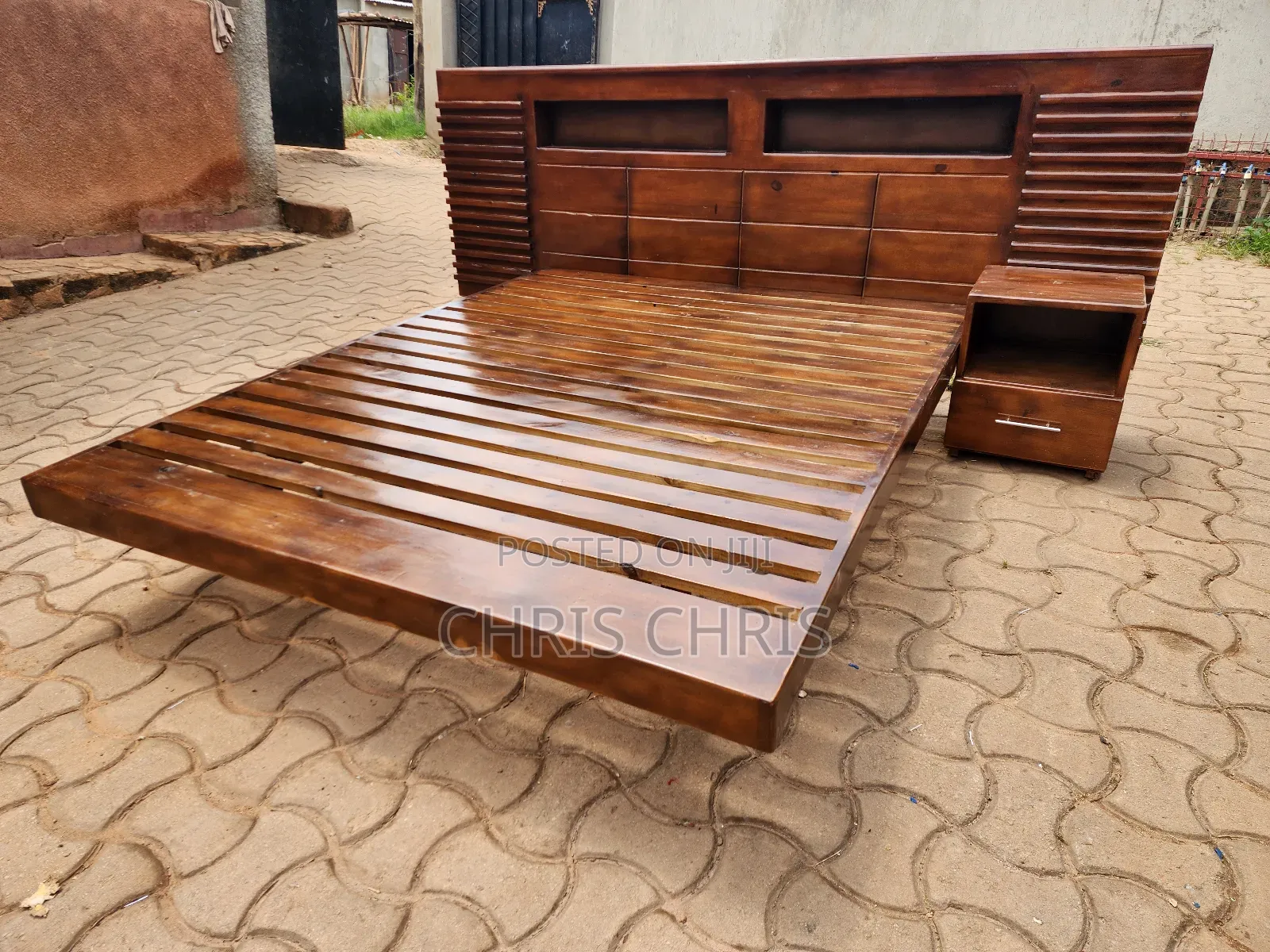Pallet Bed Gas Scortched