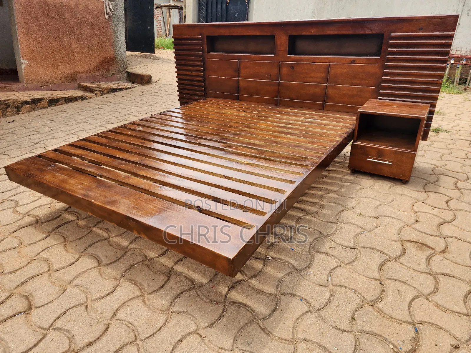 Pallet Bed Gas Scortched