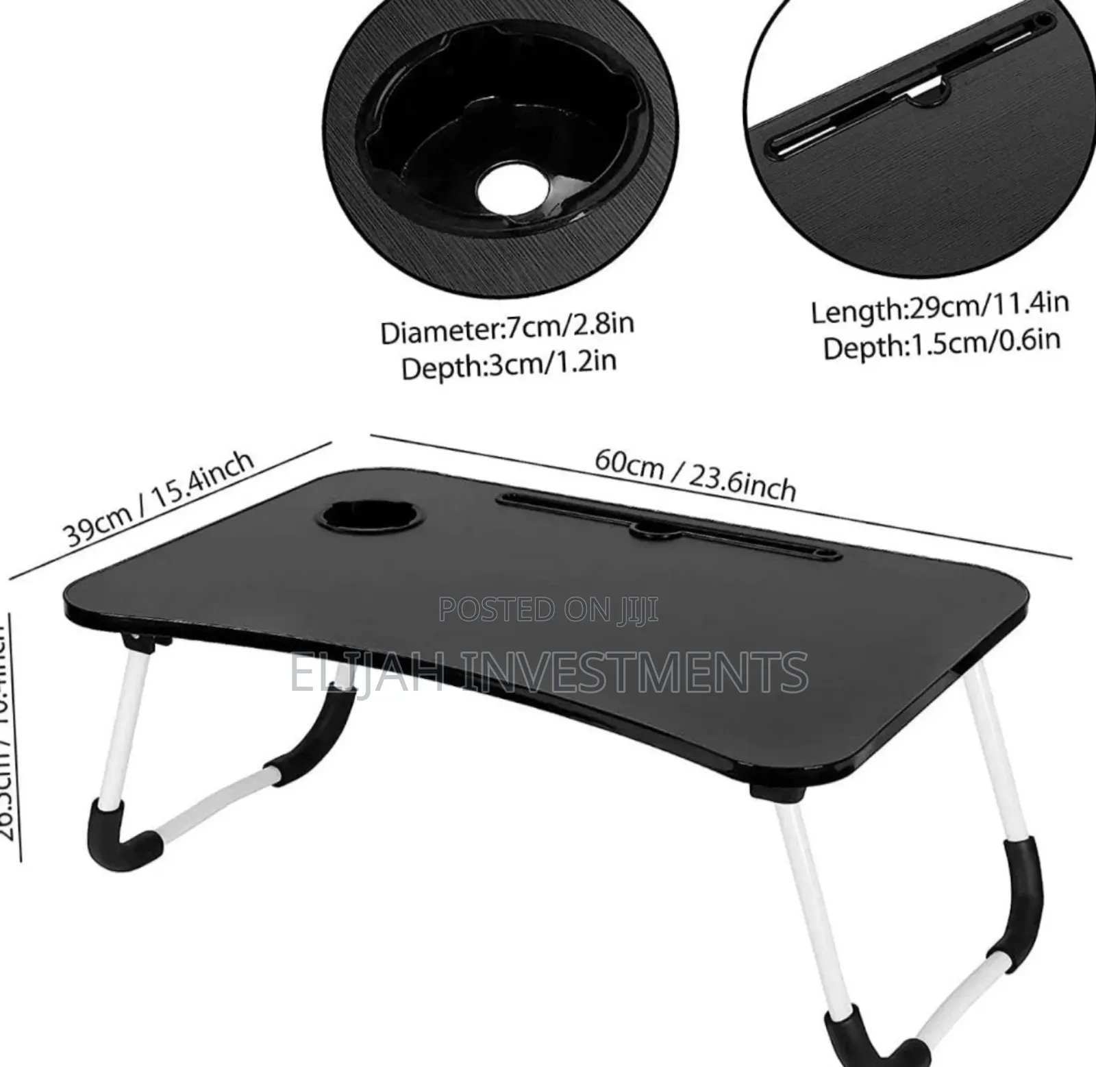 Foldable Wooden Laptop Desk for Couch