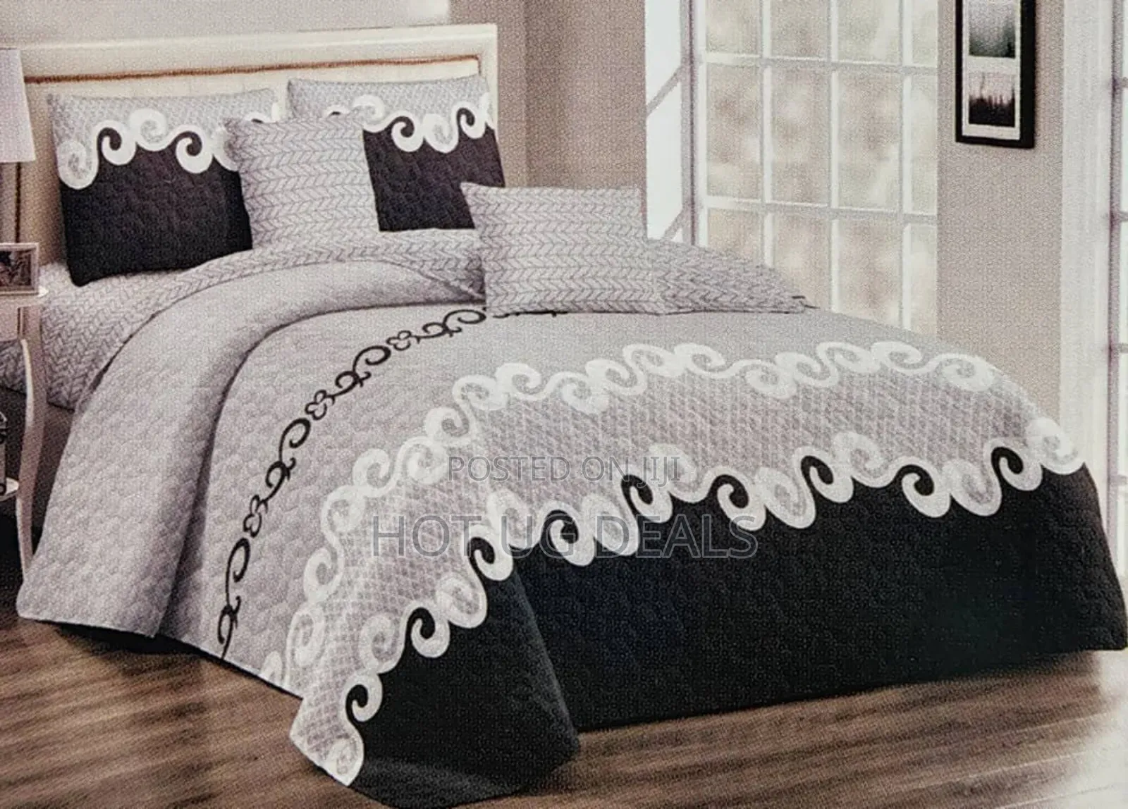 4pc Bedspread Set With 1 Bedsheet, 2 Pillowcases And Duvet