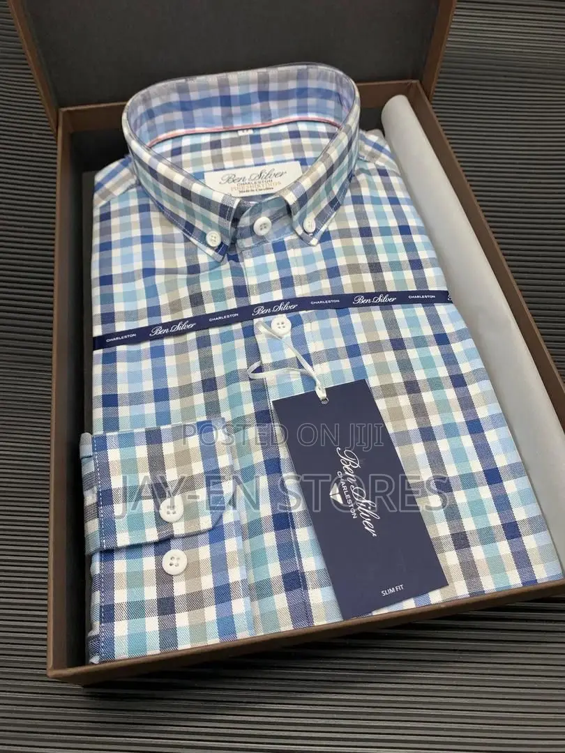 Thomas Mason Checked Long Sleeved Shirt