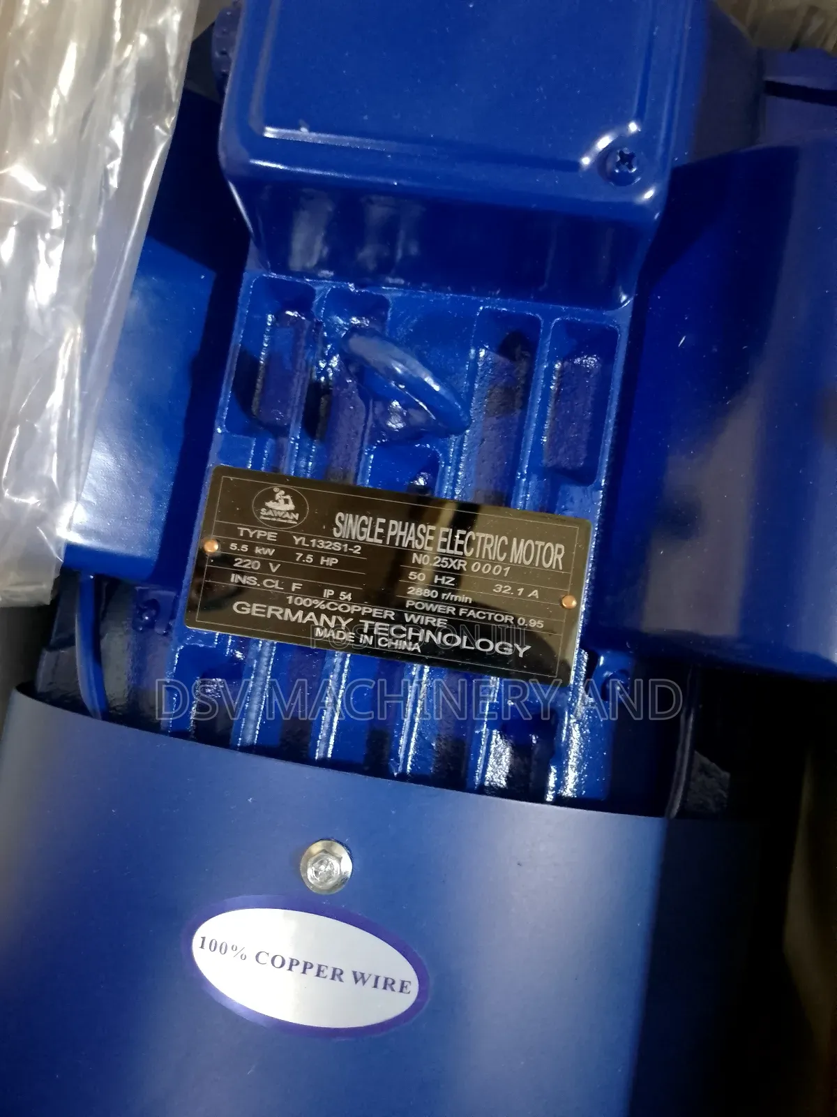 7.5 Hp Motor 2880 RMP Speed