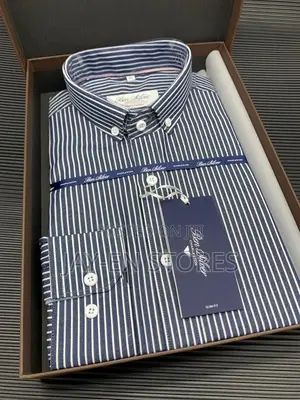 Ben Silver Charleston Dark Blue Striped Shirt