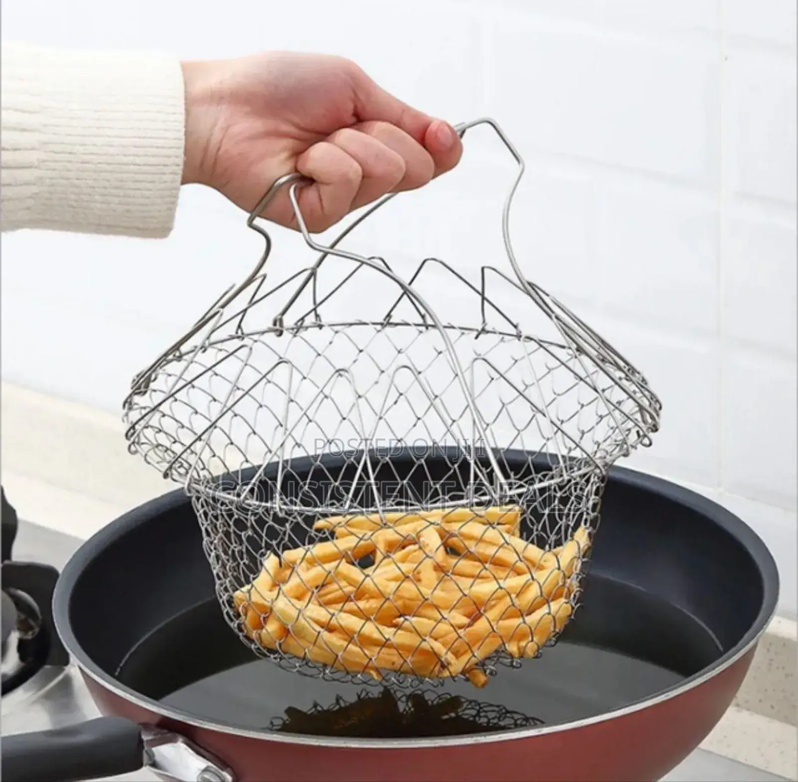 Stainless Steel Chef Foldable Basket