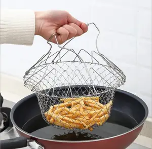 Stainless Steel Chef Foldable Basket