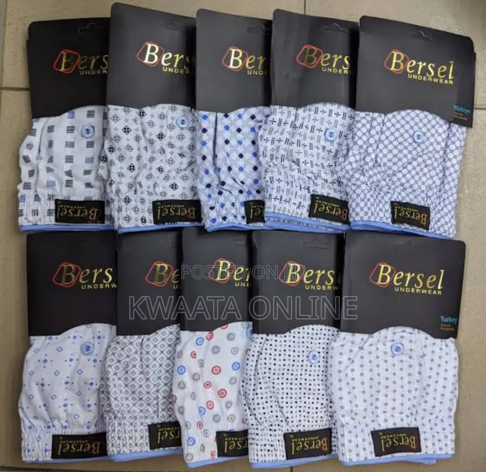 1 Piece Bersel Men's Big Tall Cotton Boxers-Turkey