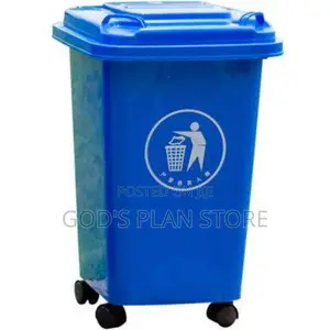 Blue 50litres Plastic Dust Bins