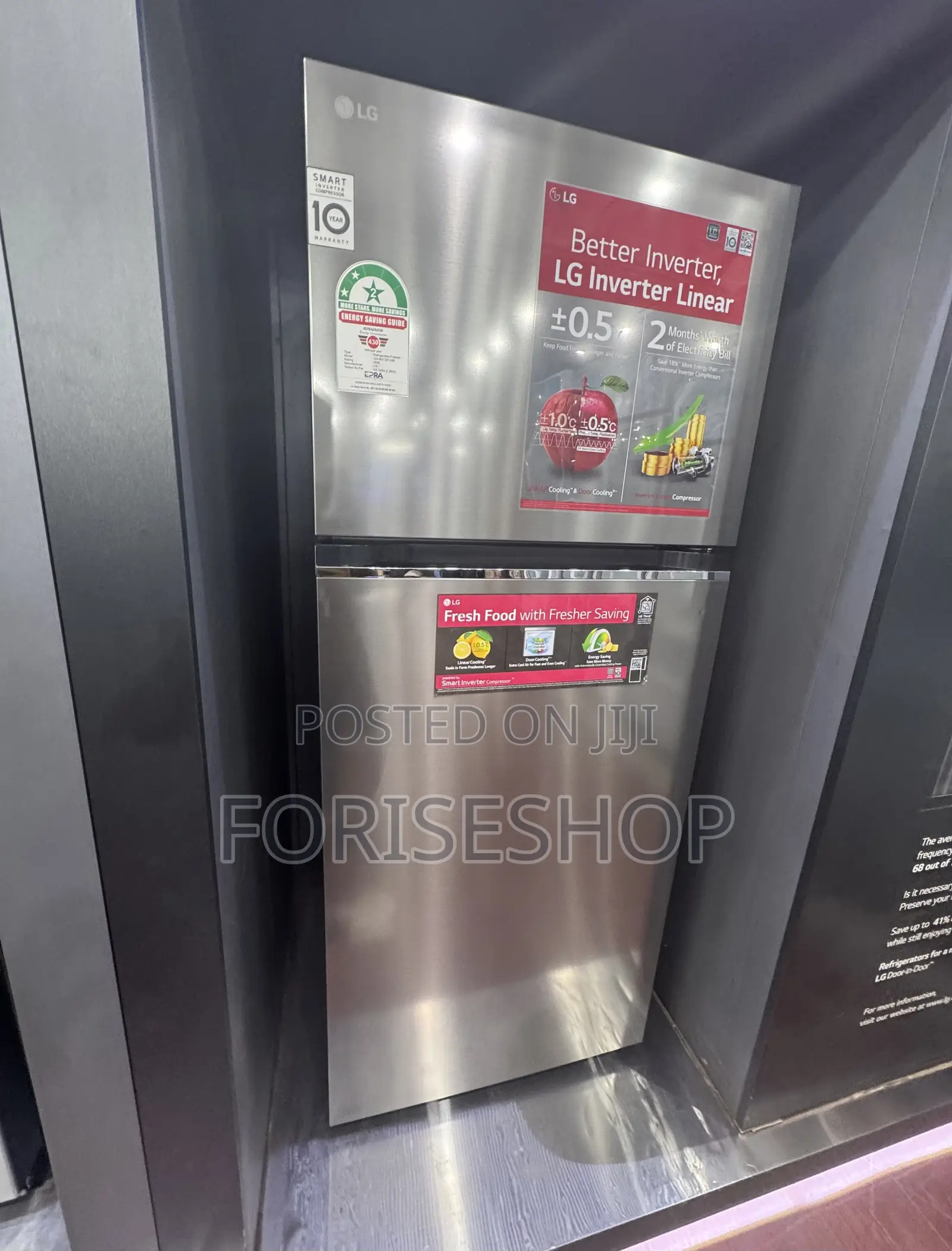 Lg 472 Litre Double Door Fridge 10yr Warranty