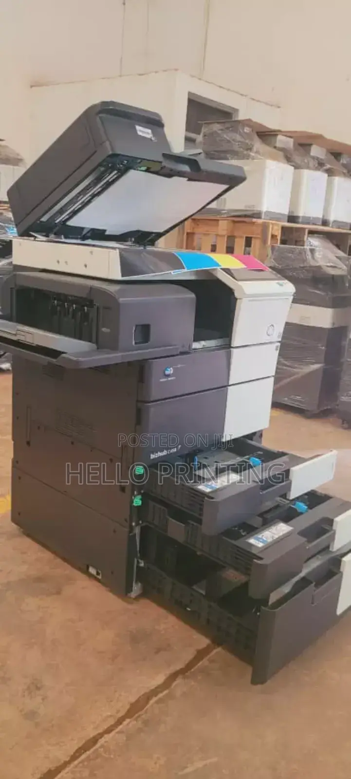 Ready to Work It's a Konica Minolta Bizhub C458 Printer