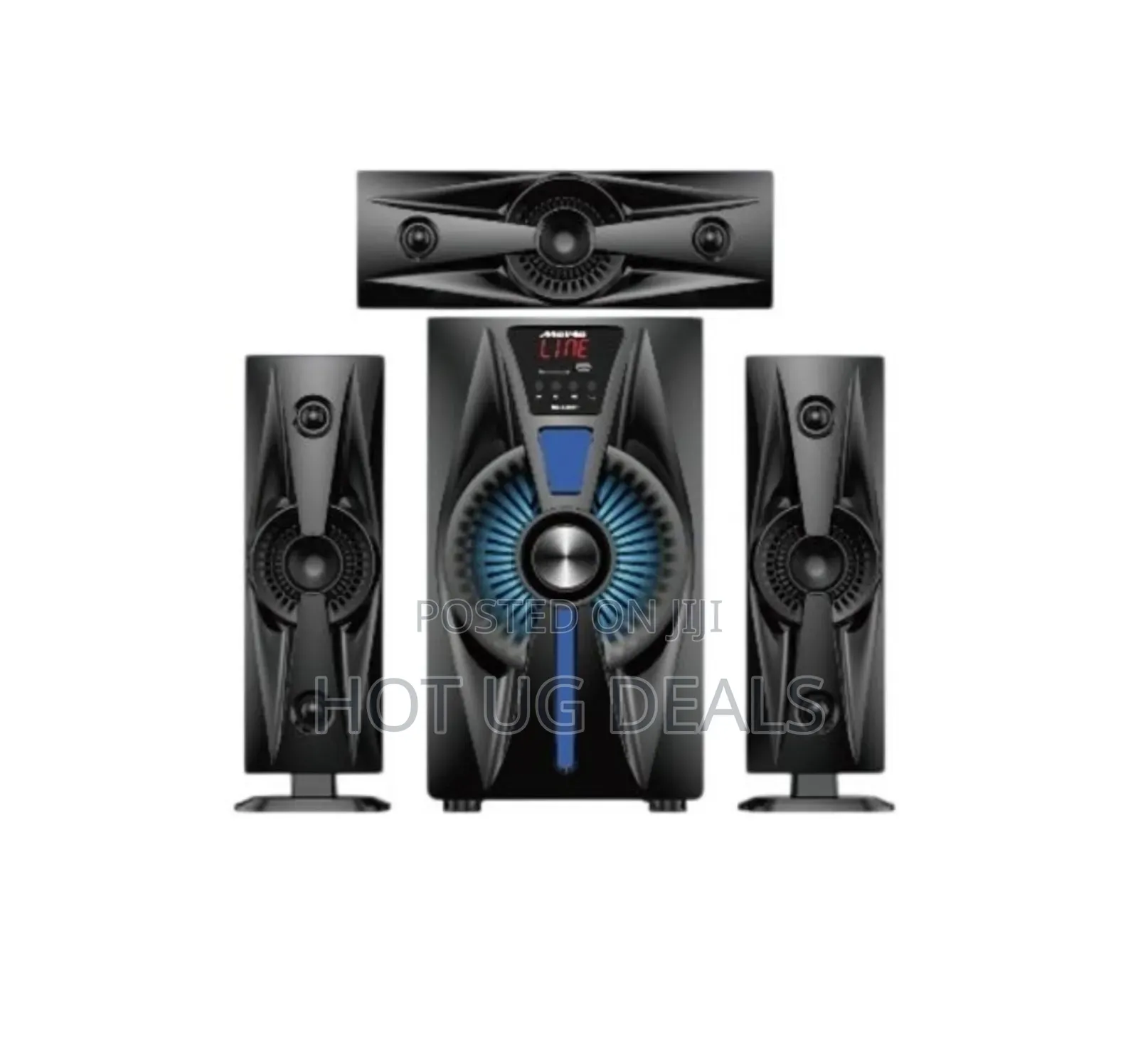Mewe 3.1ch Multimedia Speaker Syestem, Woofers - Black