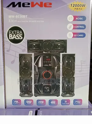 Mewe 3.1ch Multimedia Speaker Syestem, Woofers - Black