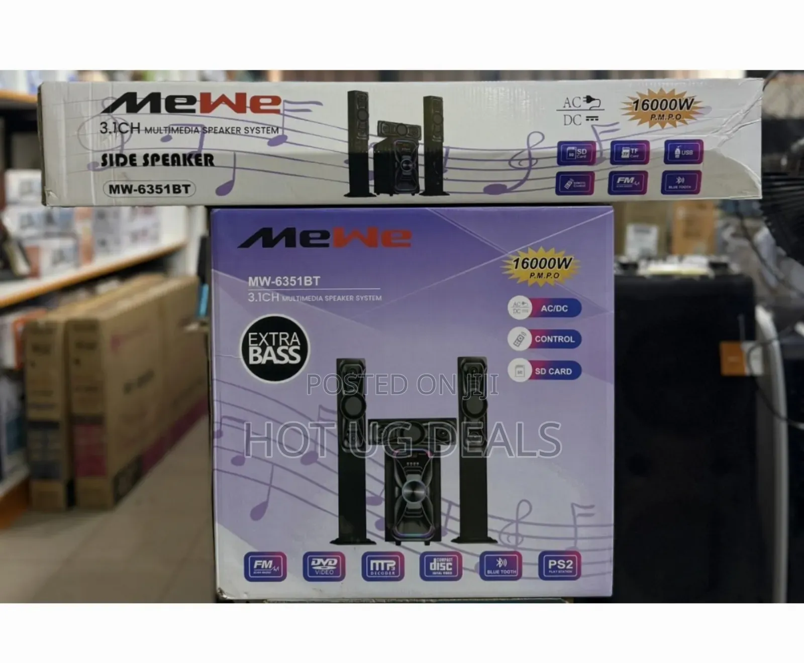 Mewe 3.1ch Home Theater System With Bluetooth, Fm Radio