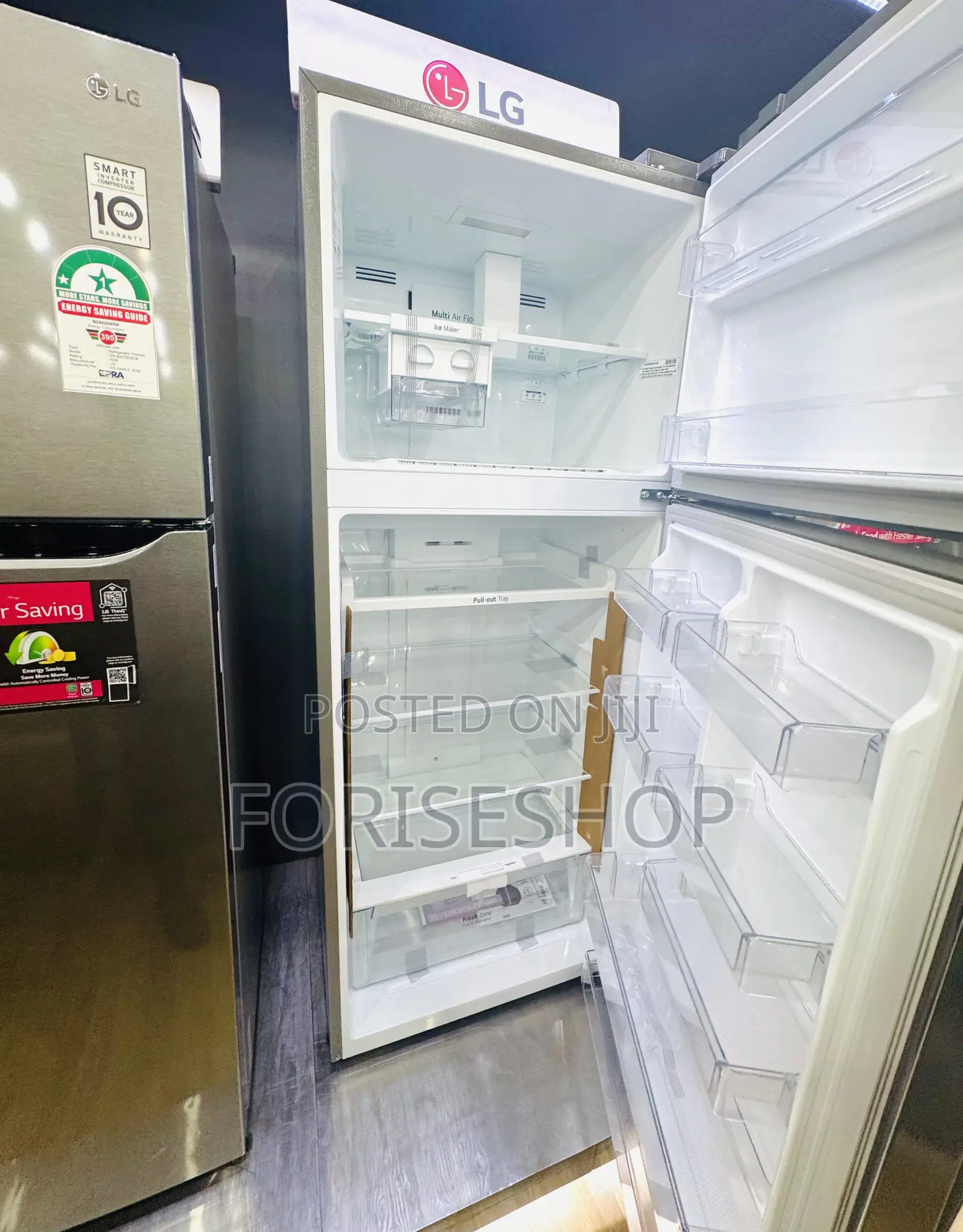 Lg Fridge 438ltrs Double Door Fridge Gl-t652hlcl