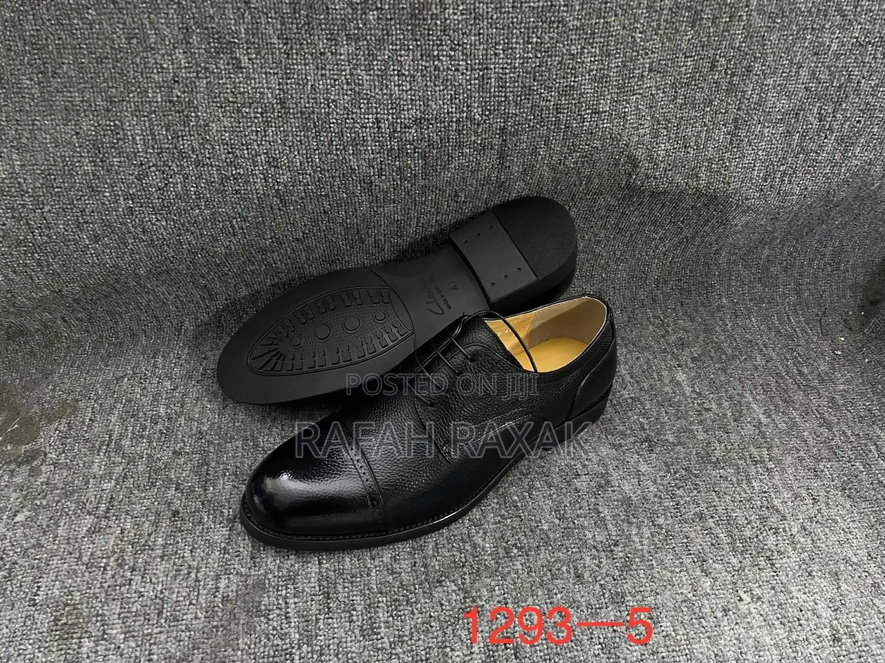 Original Men’S Black Clarks Leather Gentle Oxford Shoes