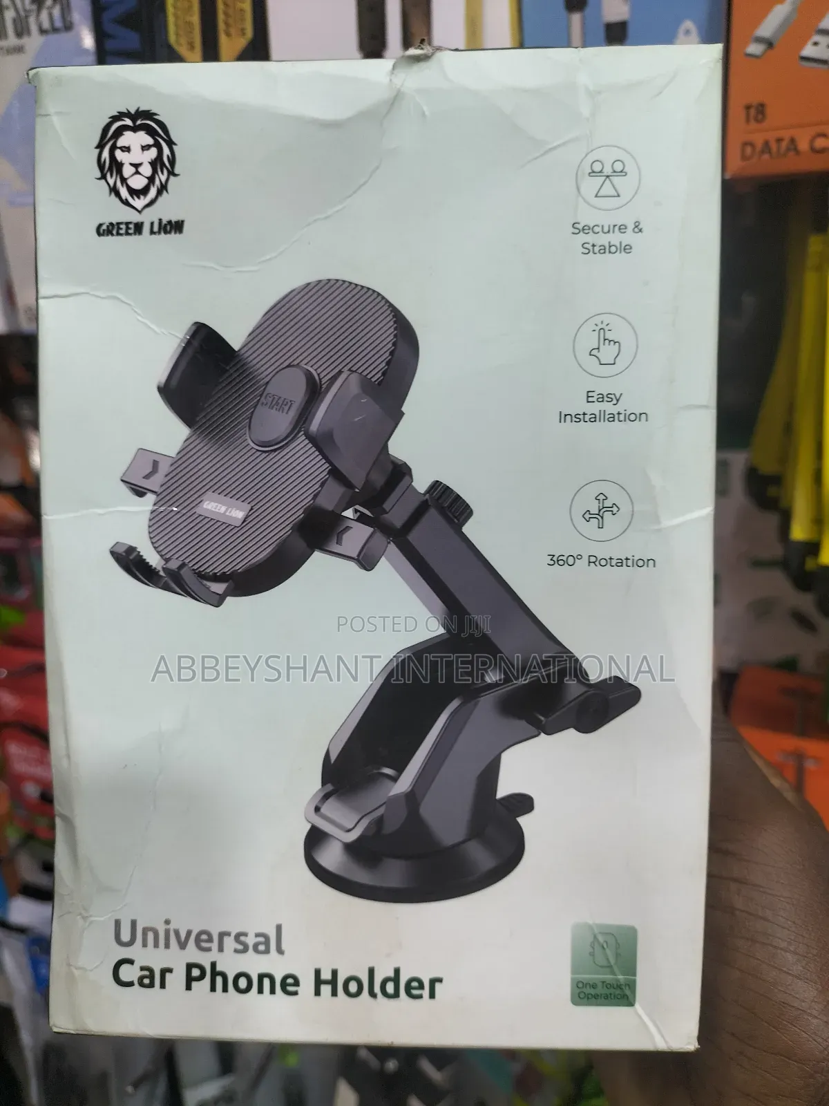Universal Car Phone Holder/ Green Lion Car Phone Holder