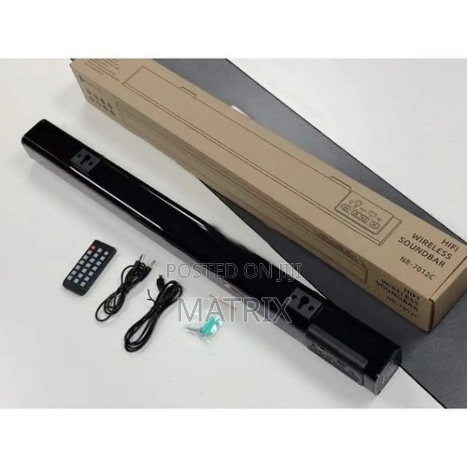 New Rixing Sound Bar for Tv, With Mic, Bluetooth - Black