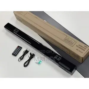 New Rixing Sound Bar for Tv, With Mic, Bluetooth - Black
