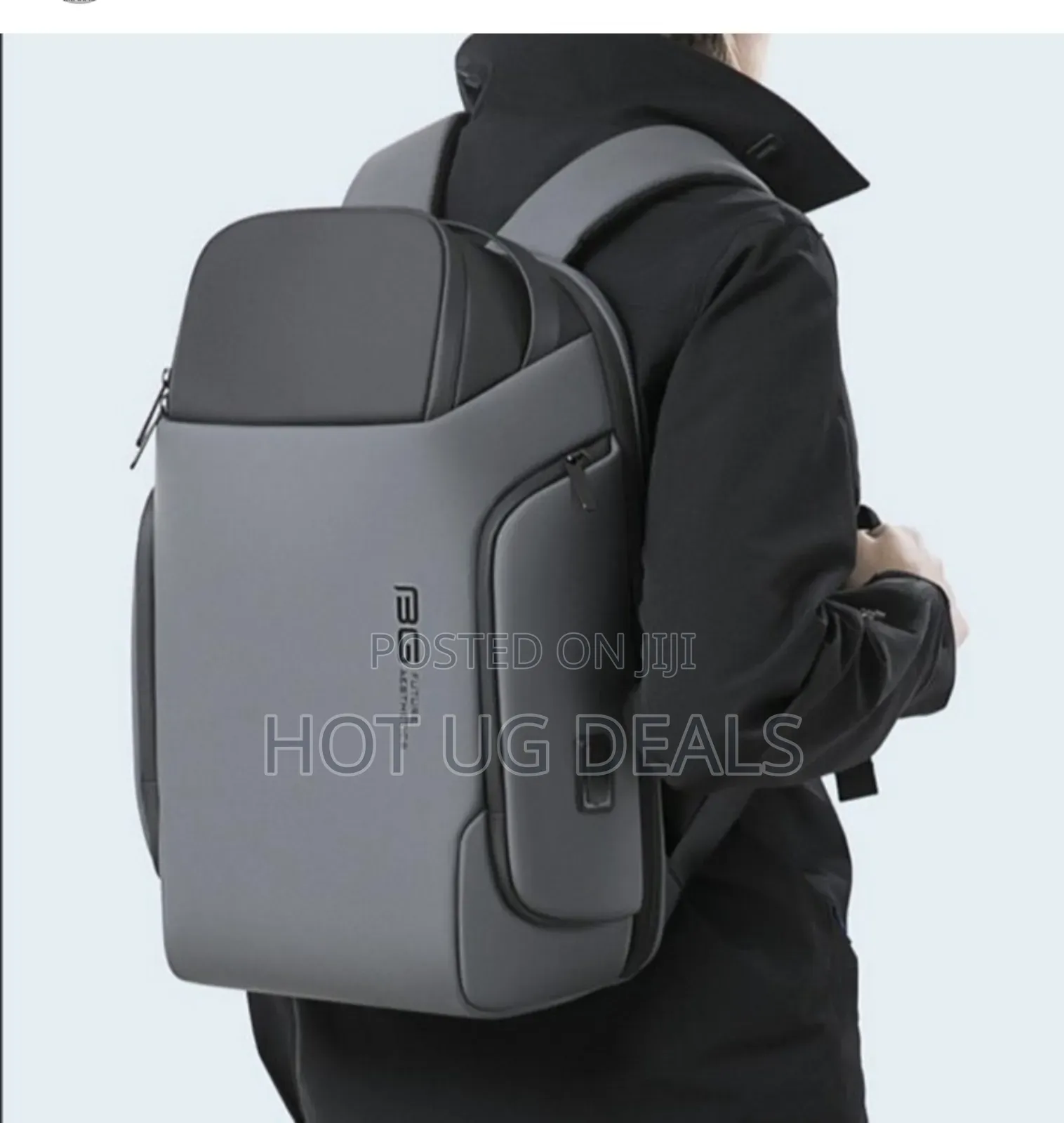 Water Resistant Laptop Bag With Usb Charging Port - Black