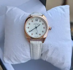 White Gold. Cartier Swiss Made Watch