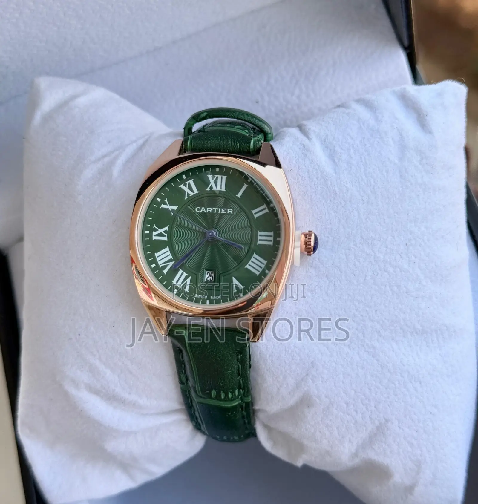 Green Gold Cartier Swiss Made Watch