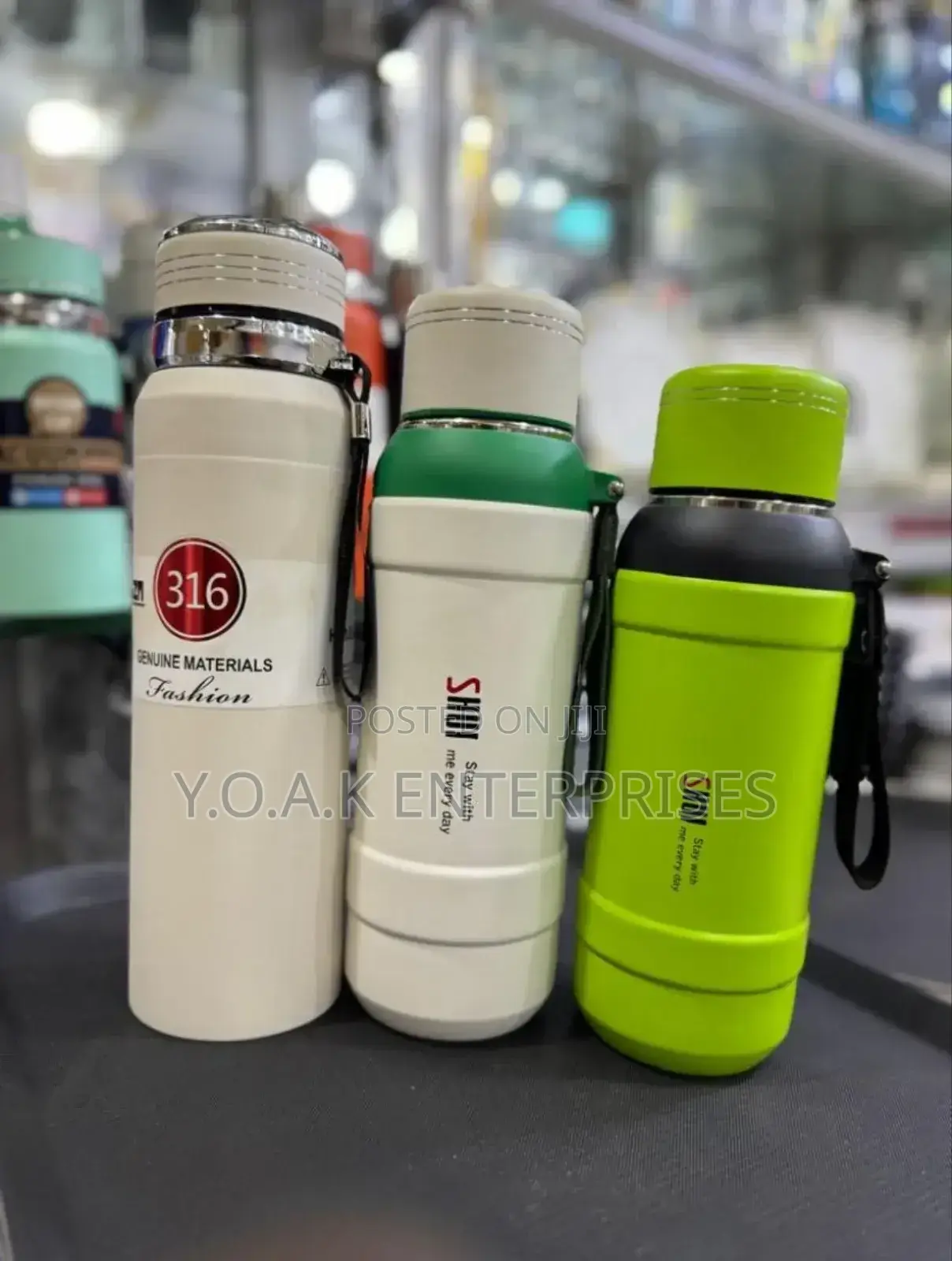 Original Vacuum Travel Portable Bottle Flasks 3pcs
