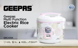Geepas 1.5liters Rice Cooker Steamer With 2yrs Warranty