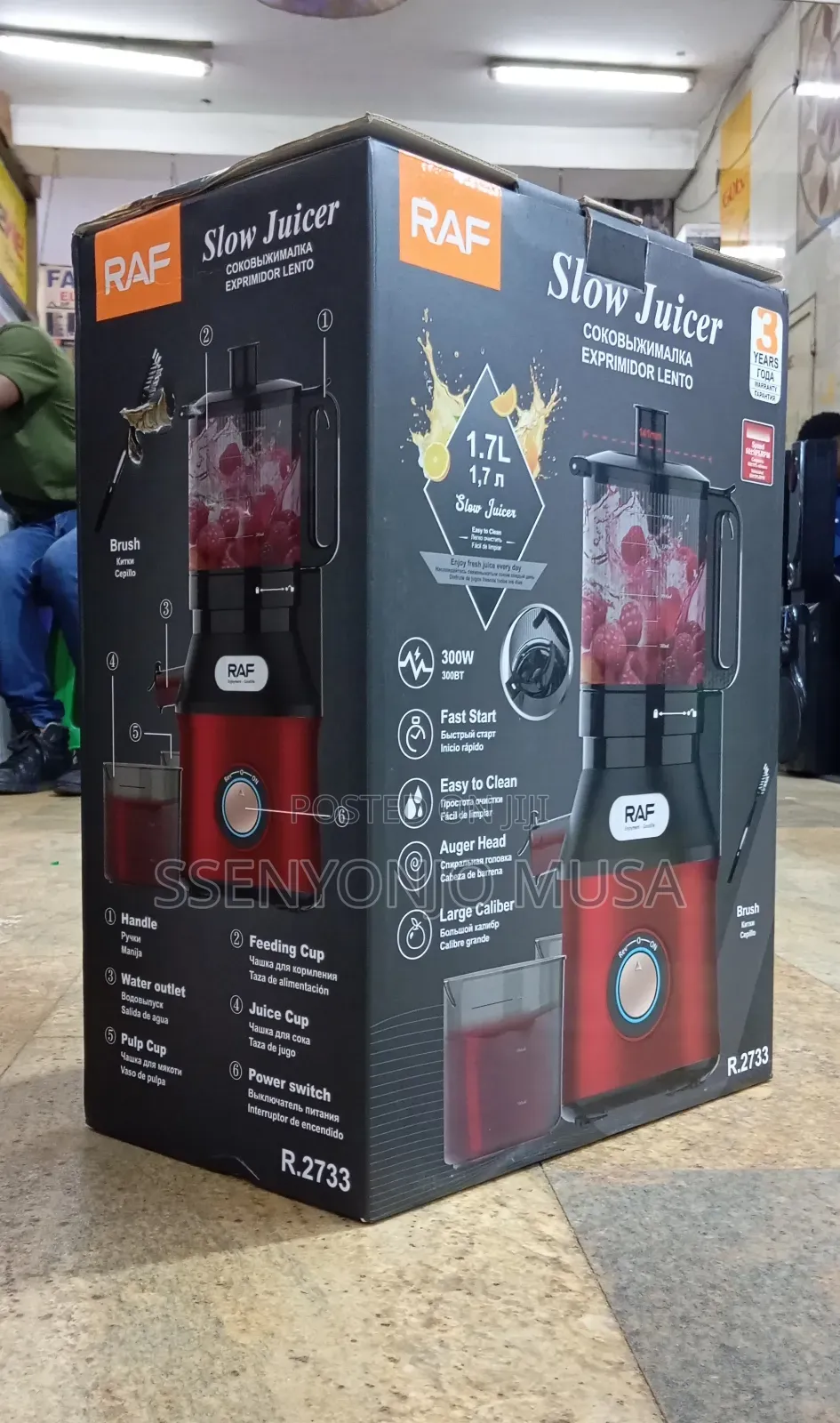 Raf Slow Juicer - 300w Powerful Easy to Use