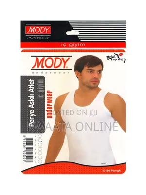 Mody Turkish Original Mens Vest 100% Cotton- 2piece Pack