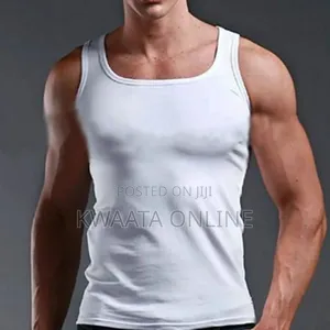 Yarisson 3pc Premium 100% Pure Cotton Men Fitted Vest- White