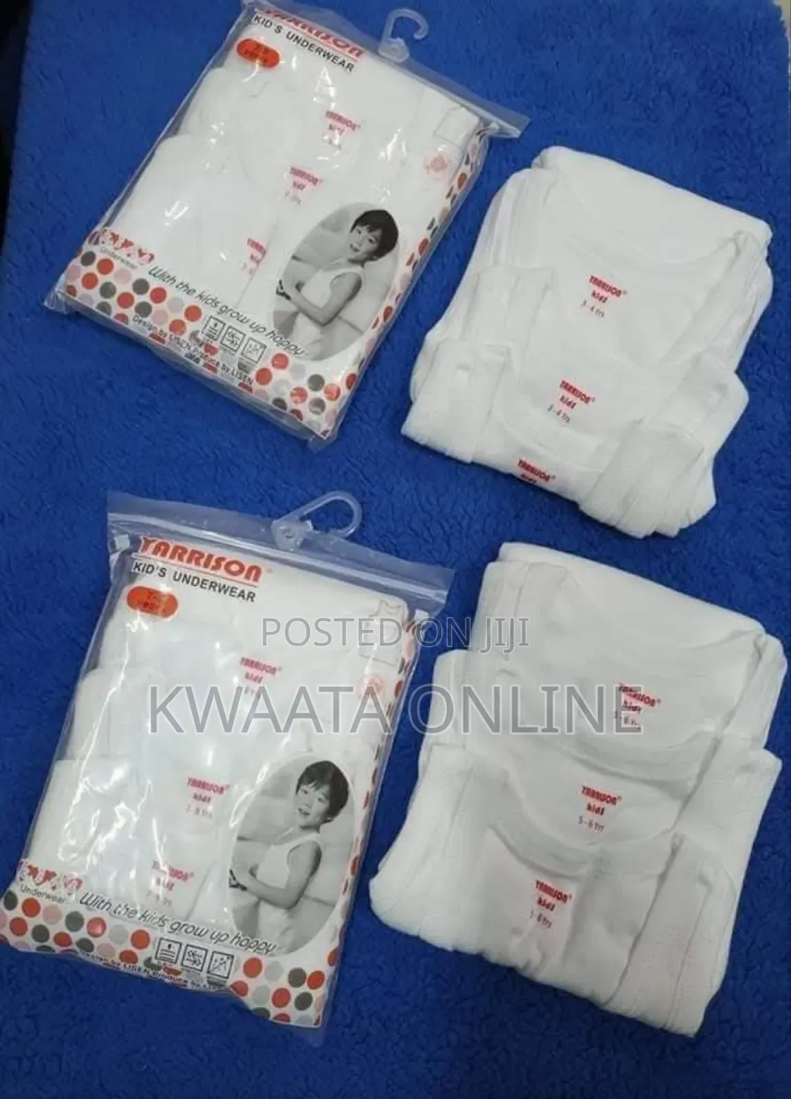 Yarrison Pure Cotton Boys Vests Under Wear - 3 in 1