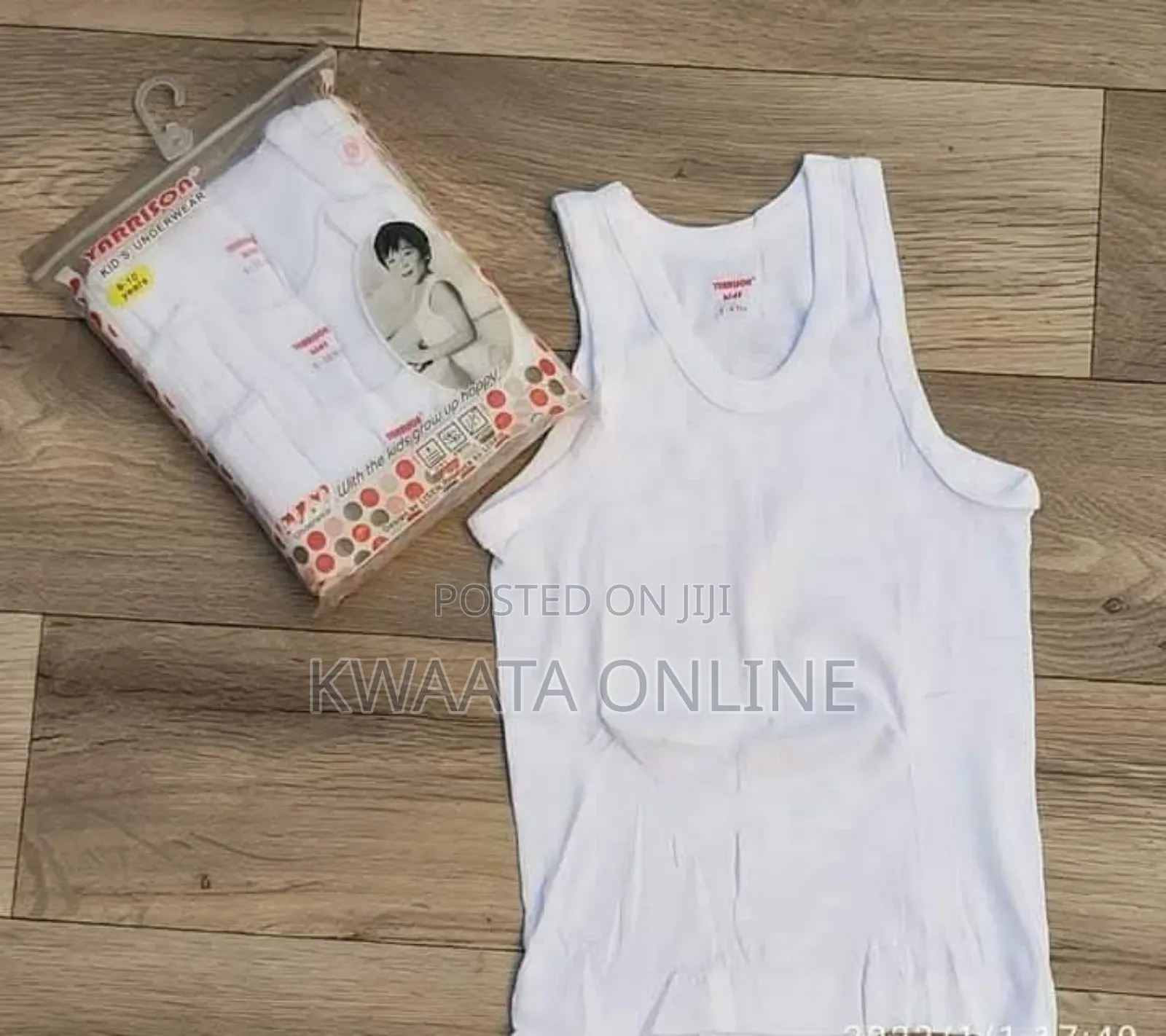 Yarrison Pure Cotton Boys Vests Under Wear - 3 in 1