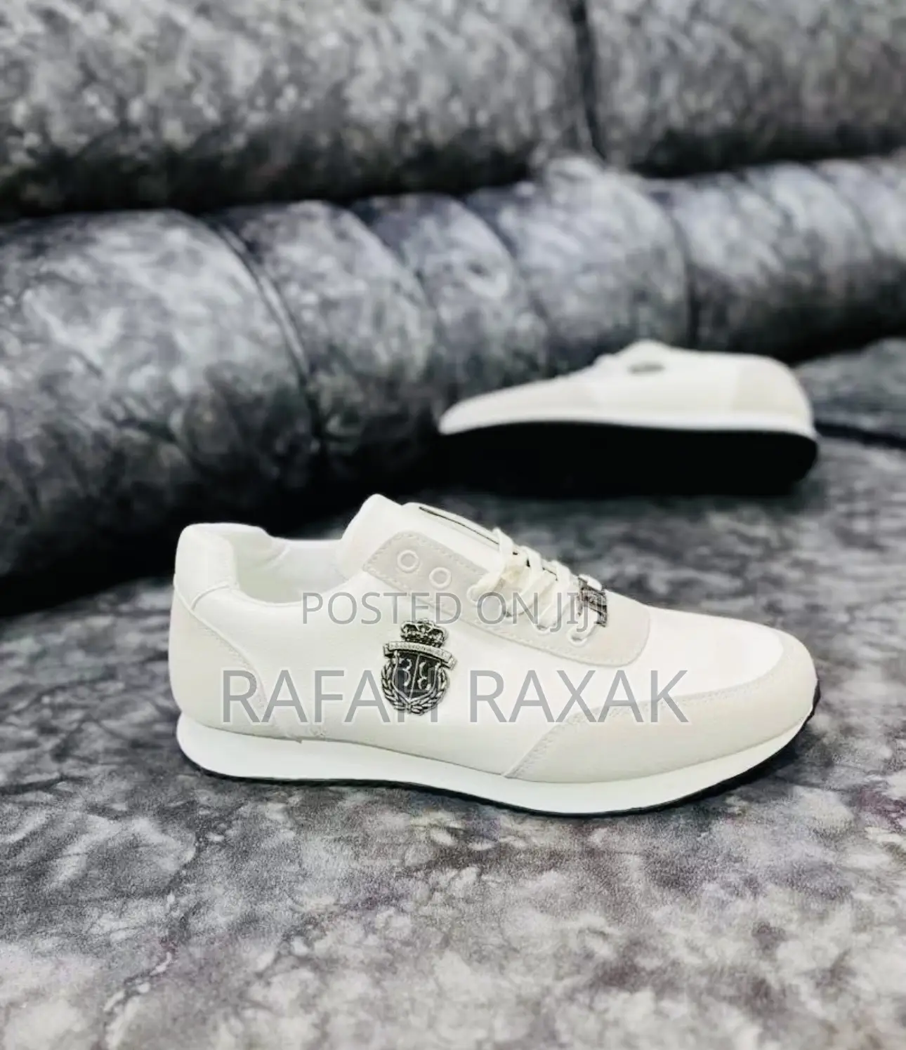 Men’S Super Classic White Billionaire Smart Casual Sneakers