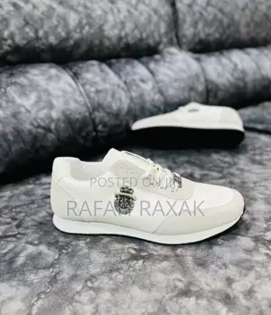 Men’S Super Classic White Billionaire Smart Casual Sneakers
