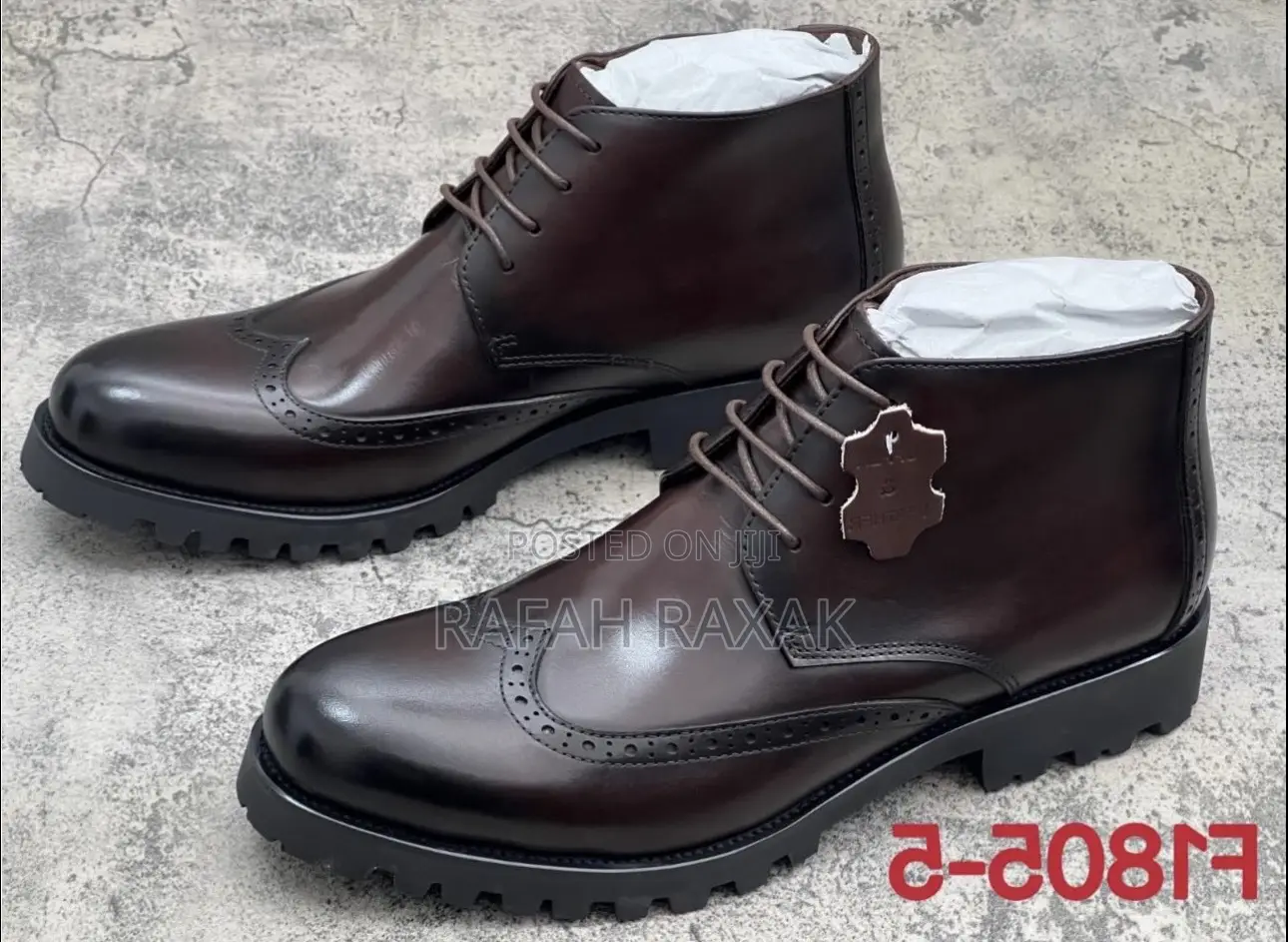 Men’S Super Classic Dark Tan Franco Banetti Oxford Boots