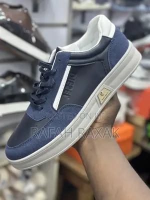 Men’S Classic Blue Diesel Smart Casual Low Lace Up Shoes