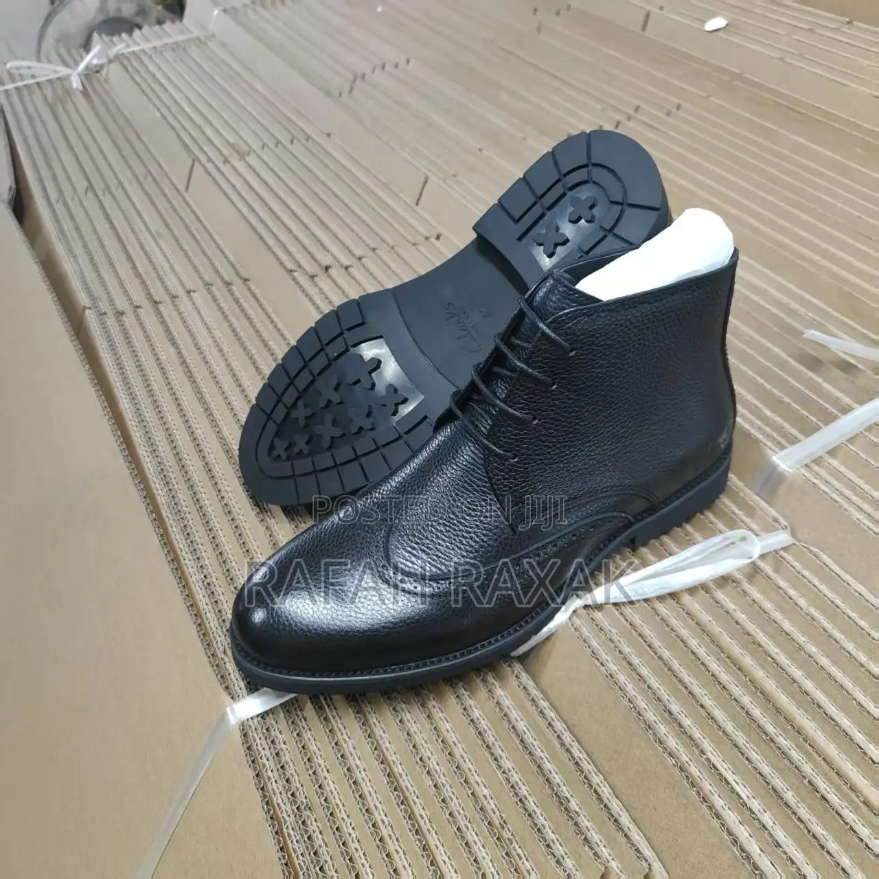 Original Men’S Black Leather Clarks Gentle Oxford Boots