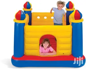The Intex Inflatable Jump-O-Lene Play House Castle Bouncer