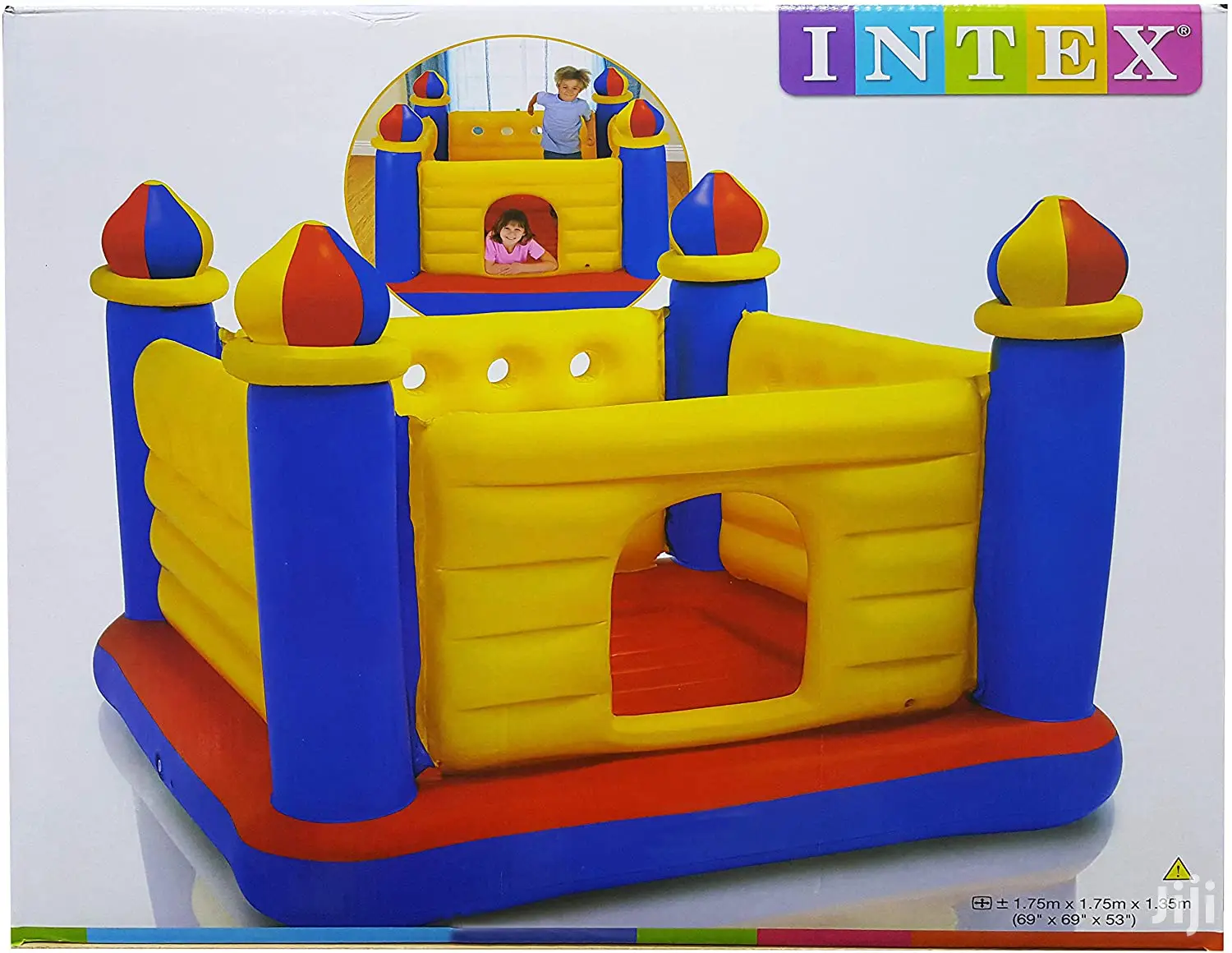 The Intex Inflatable Jump-O-Lene Play House Castle Bouncer